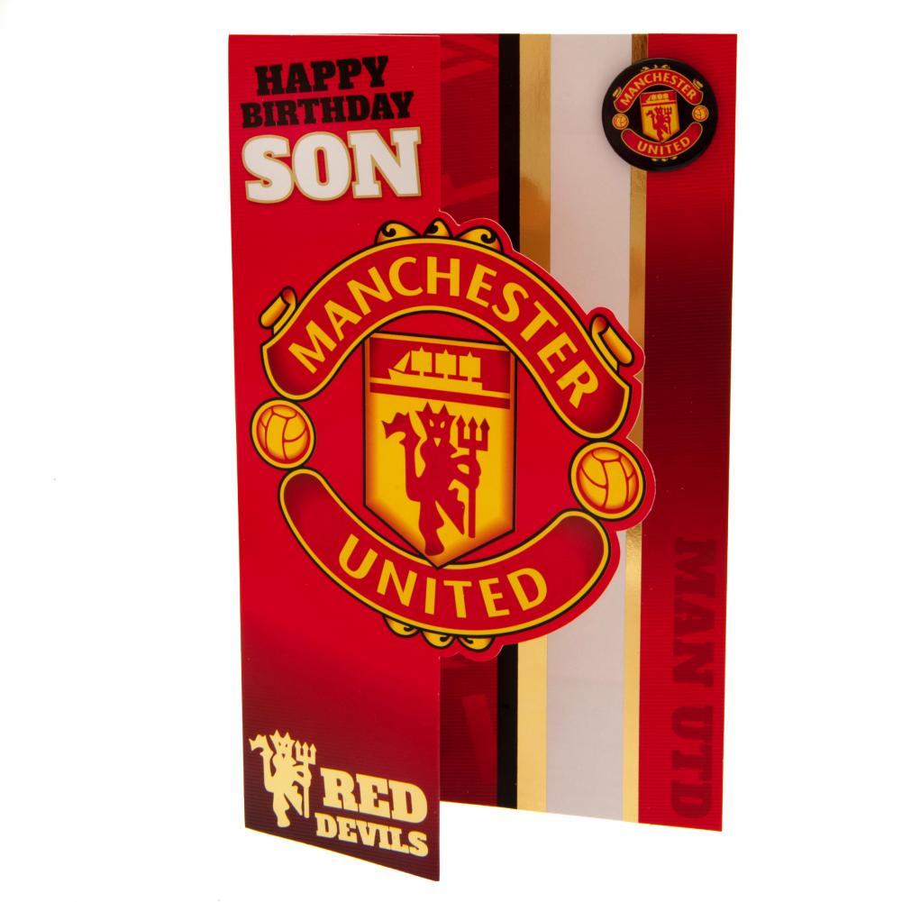 Manchester United FC Son Birthday Card | Taylors Merchandise