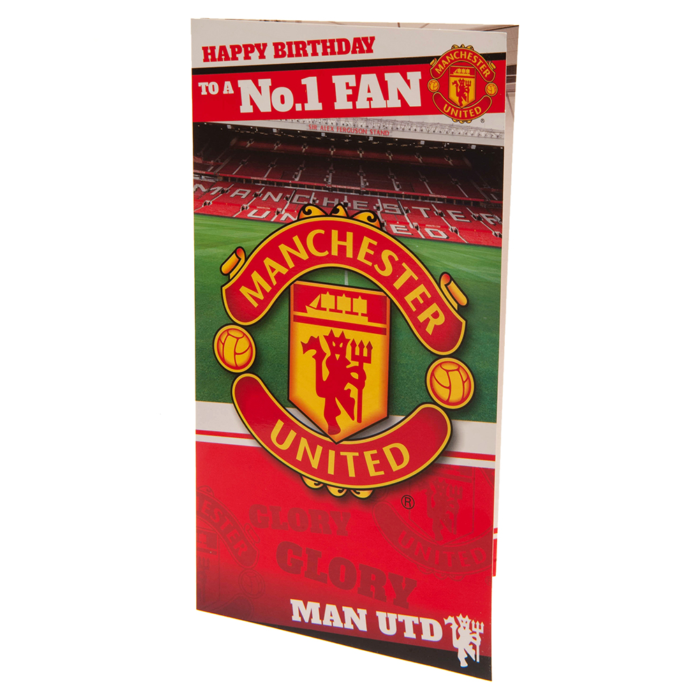 Manchester United FC Birthday Card No 1 Fan | Taylors Merchandise