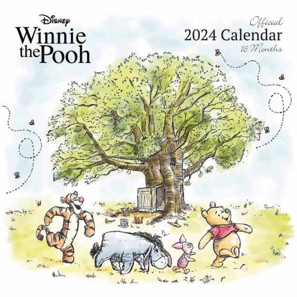 Winnie The Pooh Square Calendar 2024 Taylors Merchandise