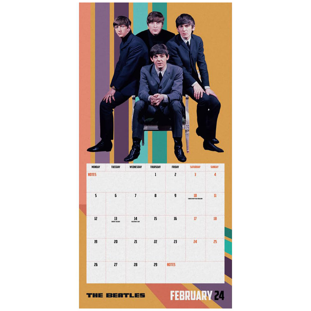 The Beatles Square Calendar 2024 Taylors Merchandise