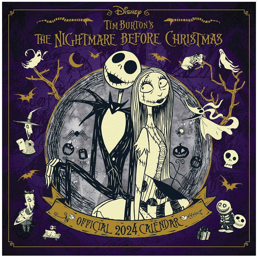 The Nightmare Before Christmas Square Calendar 2024 Taylors Merchandise