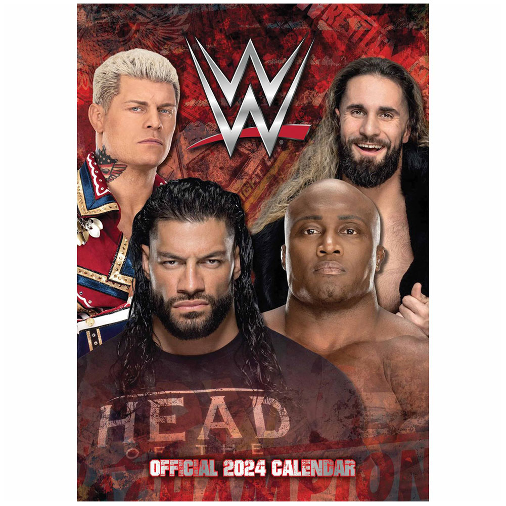 WWE Men A3 Calendar 2024 Taylors Merchandise