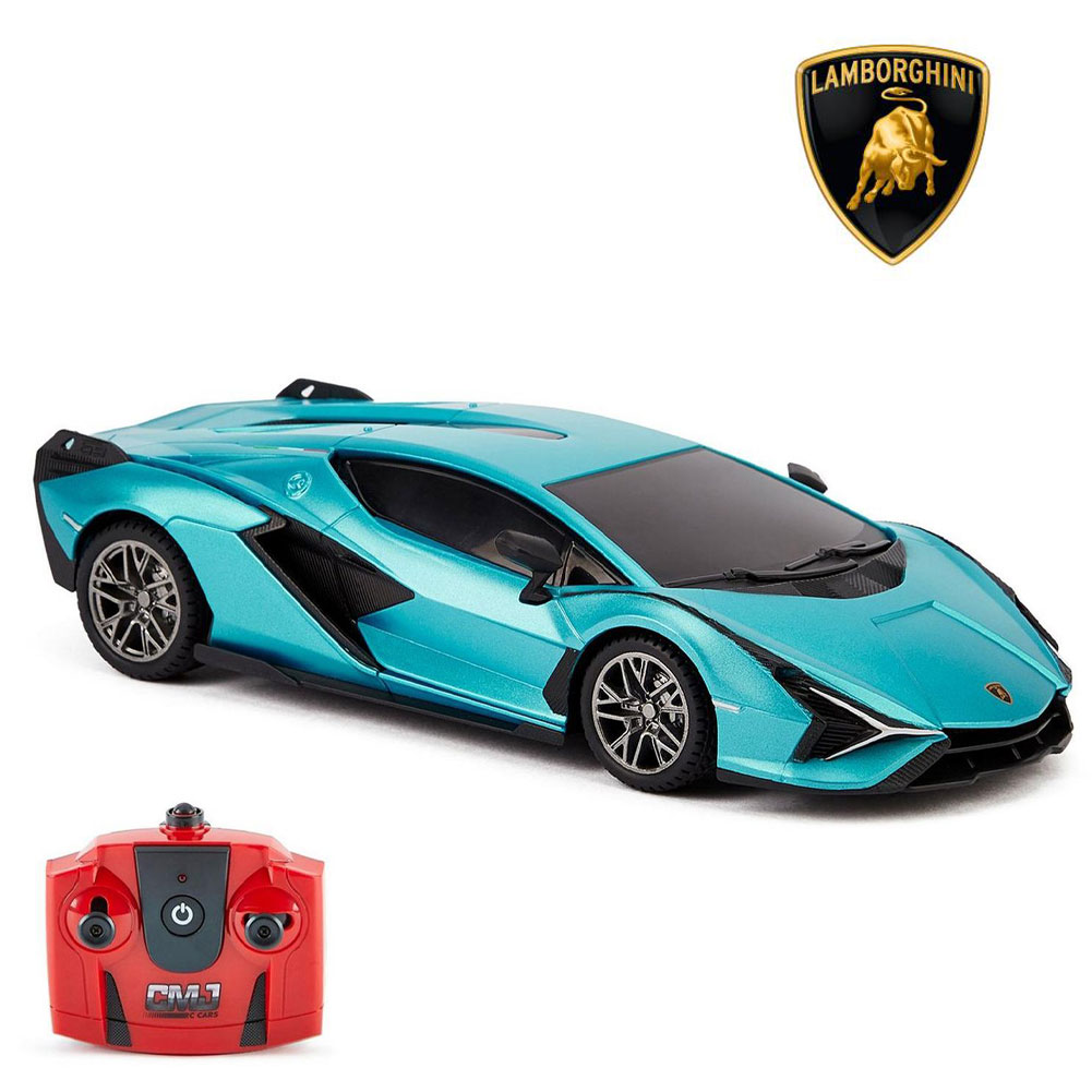Lamborghini Sian Radio Controlled Car 1:24 Scale Blue | Taylors Merchandise