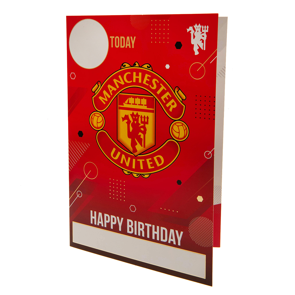 Manchester United FC Birthday Card With Stickers | Taylors Merchandise